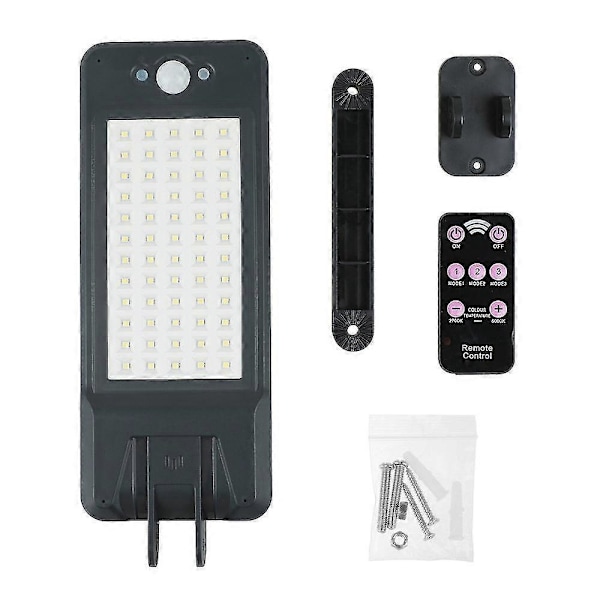 Aurinkolamppu kotiin 60 LED Aurinkoseinävalaisin Aurinkolamput Ulkona Induktiovalot Puutarha LED Katuvalo