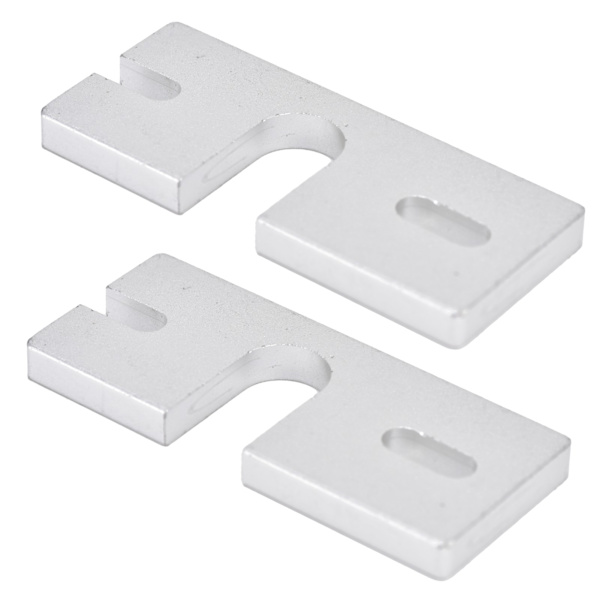 2 stk. Hot End Fast Plademontering Aluminiumlegering Rektangulær til Reprap V6 3D-printer