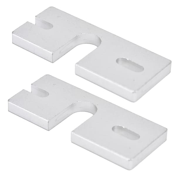 2 stk. Hot End Fikseringsplate Feste Aluminiumlegering Rektangulær for Reprap V6 3D-skriver