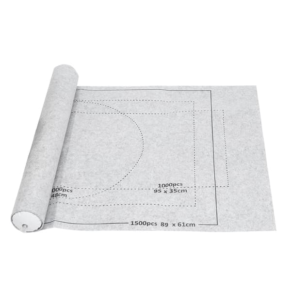 Filt puslespillmatte Jigsaw Puzzles Roll Up Storage Pad Puslespillteppe for barn Grå 26x46in
