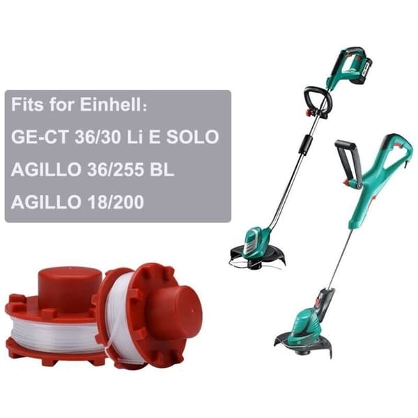 Trimmertrådspole til Einhell GE CT 36/30 Li E SOLO AGILLO 36/255 BL AGILLO 18/200 3405096 Reservedele (4 stk.)