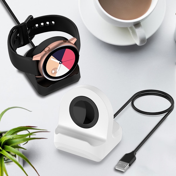 Smart Watch Oplader Oplader Strømadapter Dock Stand Beslag Kompatibel til Samsung Galaxy Watch 3 41mm/45mm