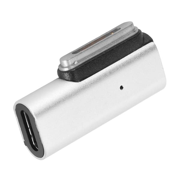 Typ C till Magnetisk Adapter 140W PD Snabbladdning LED-indikator Zinklegering USB C till Magnetisk Adapter för OS X Laptop Sidoböjning