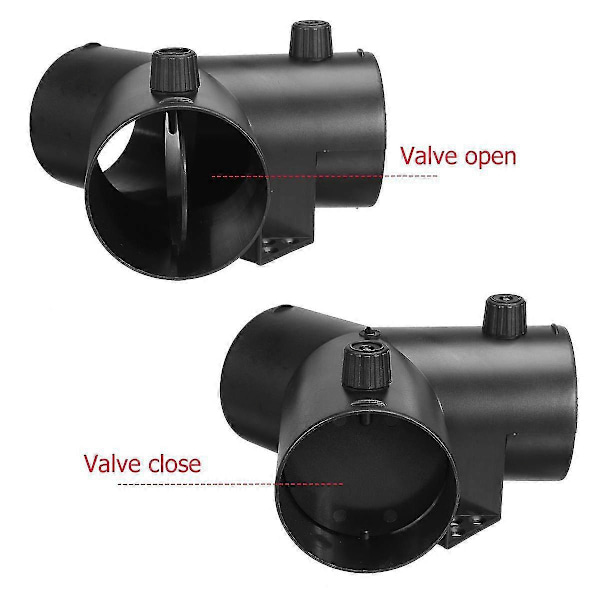 75mm Y Form Parkeringsvarmer Ventilationsudgangsforbindelse m/ Reguleringsventilklap Til Webasto Varmer Zekai