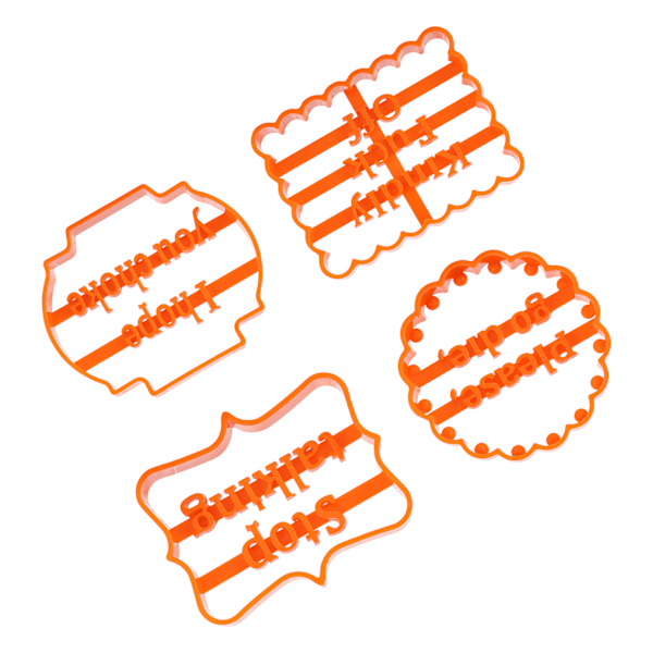 4 st Cookie Moulds Robust Hållbar Säker Lätt Bekväm DIY Kakskärare Set för Barn