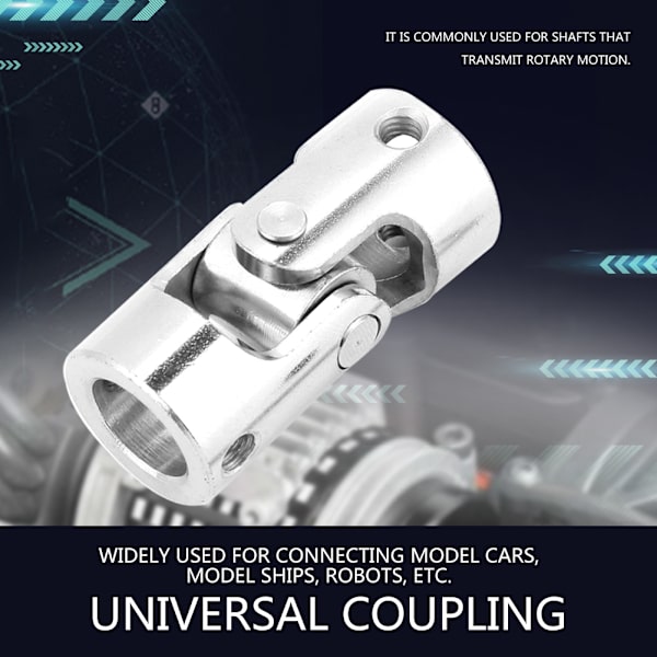 Akselkobling Motorkobling DIY Styrelengde 35 mm OD 16 mm Universalledd (10*10 mm)