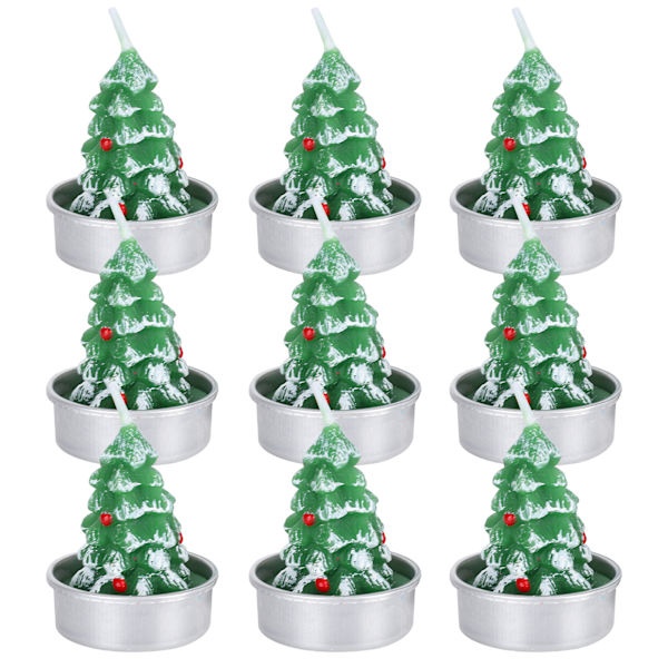 3 set julgran mini ljus romantisk middag ljus dekoration prydnader