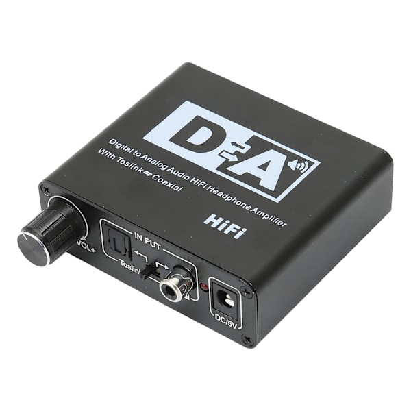 Digital til analog konverter HD AC digital til analog L/R RCA konverter med volumkontroll for HDTV