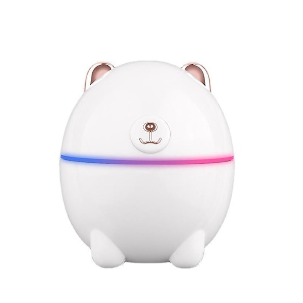 Mini - bærbar luftfukter, liten kjølig tåke luftfukter med farget LED nattlampe, USB