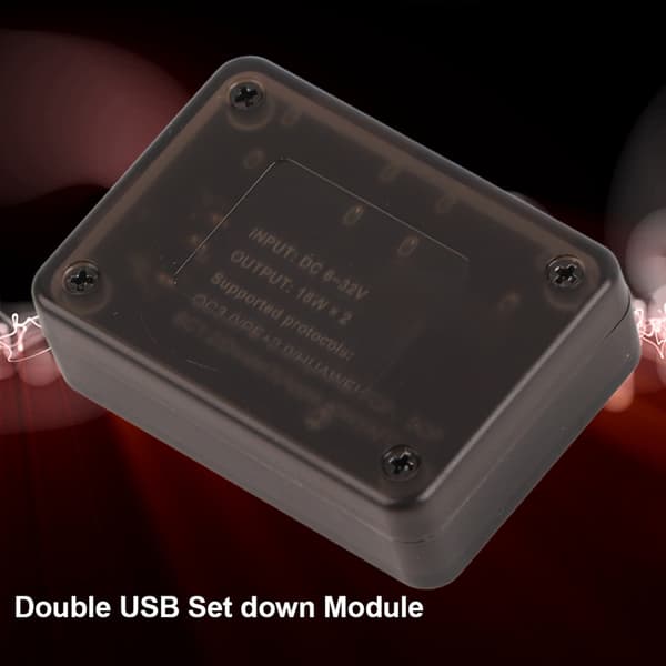 12V 24V til for QC3.0 DC‑DC Sæt Ned Dobbelt USB Hurtig Opladning Buck Modul
