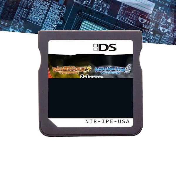 Spilkort kompatibelt HeartGold SoulSilver 2 i 1 NDSi Lite Videospilkonsol Engelsk US Version-B13