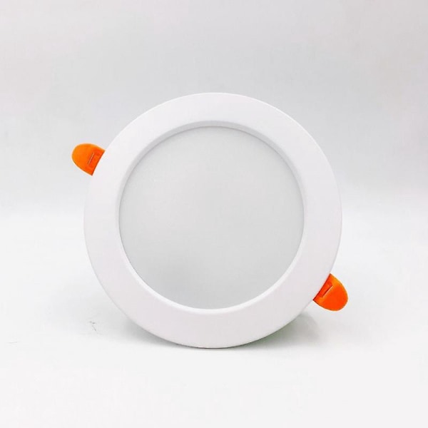 LED nedfelt taklampe, super flatt nedfelt spot, varm hvit 3000k, rund taklampe, egnet for stue, bad, kjøkken