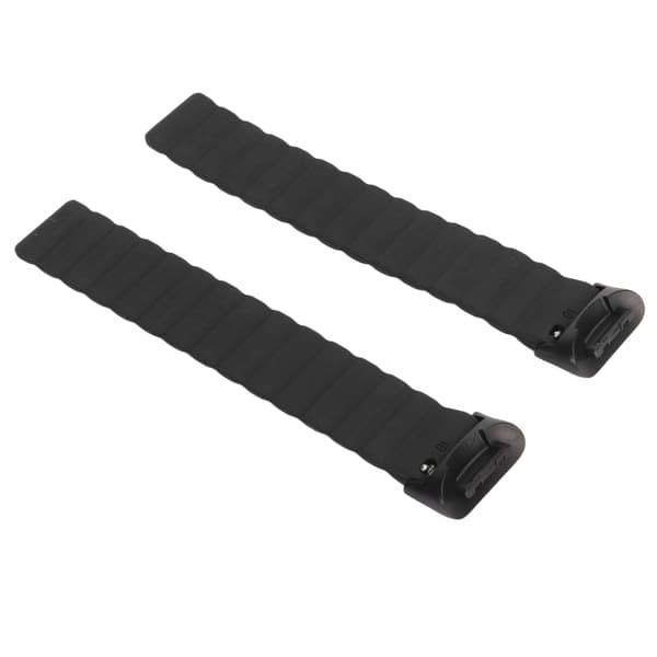 Magnetisk urrem justerbar hurtigudløselig silikone urrem tilbehør passer til Fitbit Charge 5 sort
