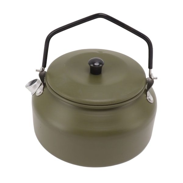 0,9L Camping Kedel Multifunktionel Mad Grade Aluminiumlegering Bærbar Tekande til Camping Picnic Udendørs Vandring OD Grøn