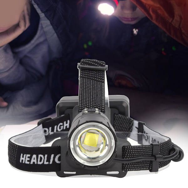 P70 4000LM Hög ljusstyrka USB Laddning Zoombar Stor Power Strong Light Pannlampa