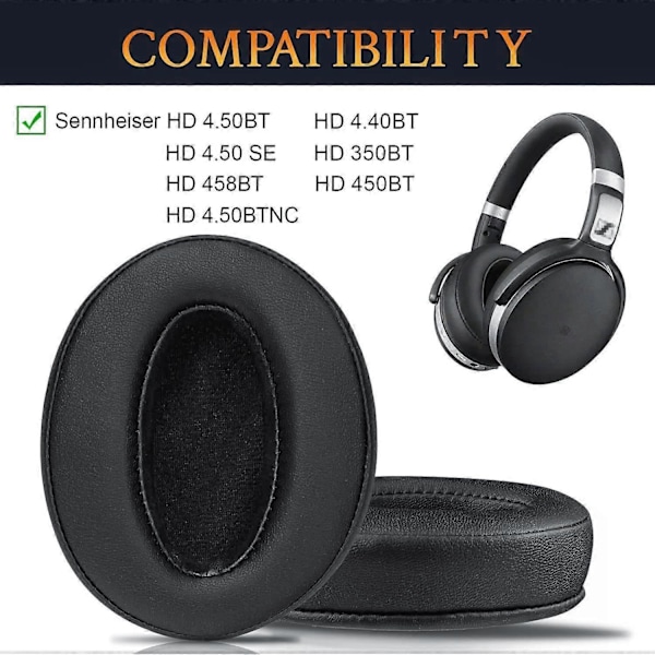 Korvatyynyjen vaihto Sennheiser HD 4.50BTNC, HD 450 -kuulokkeille