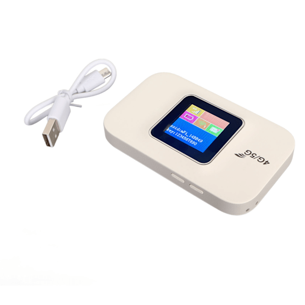 4G WiFi-router 150 Mbps Micro SIM-kortplats 10 enheter Stöd LCD-skärm Mobil WiFi Hotspot för bärbar dator Telefon Dator