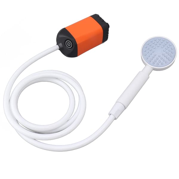 Elektrisk utomhusdusch för camping 10W 4800MAH 5V 2A Elektrisk tryck utomhusdusch för surfing dykning Orange
