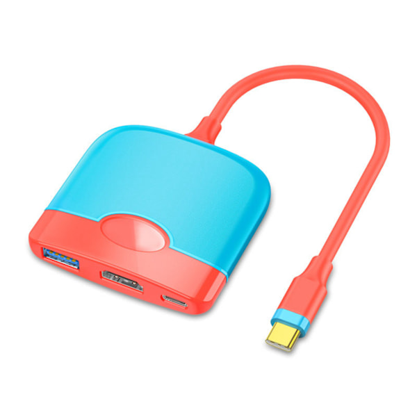 3 in 1 Type C - HDMI-sovitin 4K 5 Gbps Type C AV -monitoiminen sovitinmuunnin kytkimelle
