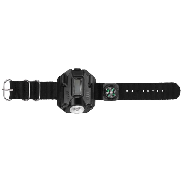 Handledslampa med LED-ljus och display, elektronisk klocka, multifunktionell klocklampa