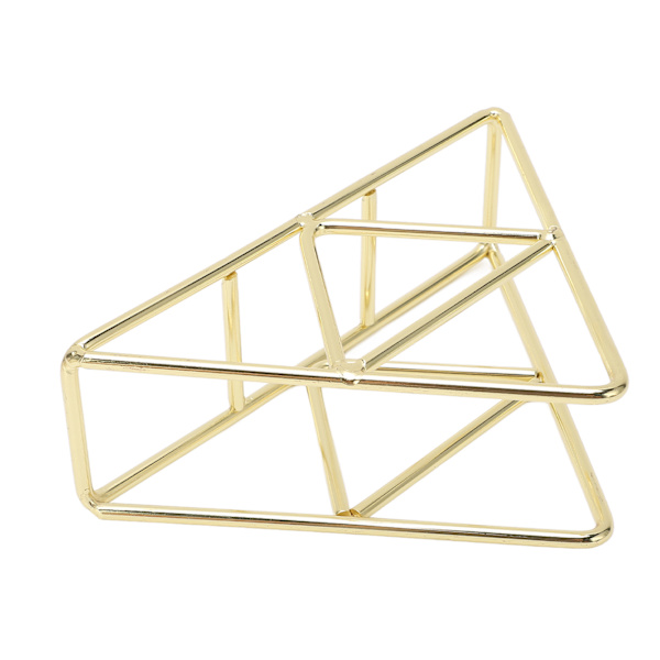 Servietholder mode fortykket udvidet trekantet fritstående metal smedejern lodret vævsholder guld