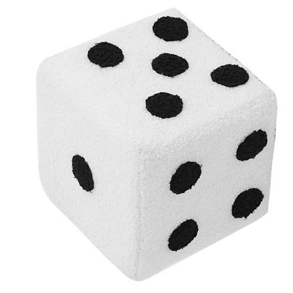 Fotpall Mjuk Bekväm Enkel Varm Robust Bas Kub Pall för Hem Vardagsrum Sovrum Vit 20x20x20cm