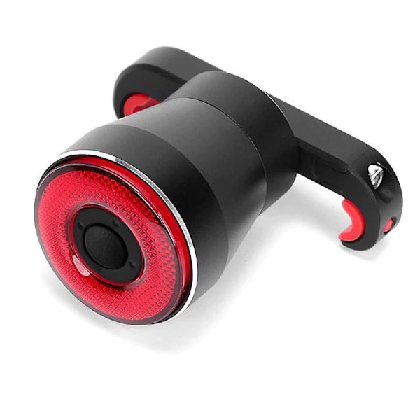 Ultra Lys LED Sykkel Baklys med Bremsesensor, Vanntett, USB Ladbar, Automatisk På/Av