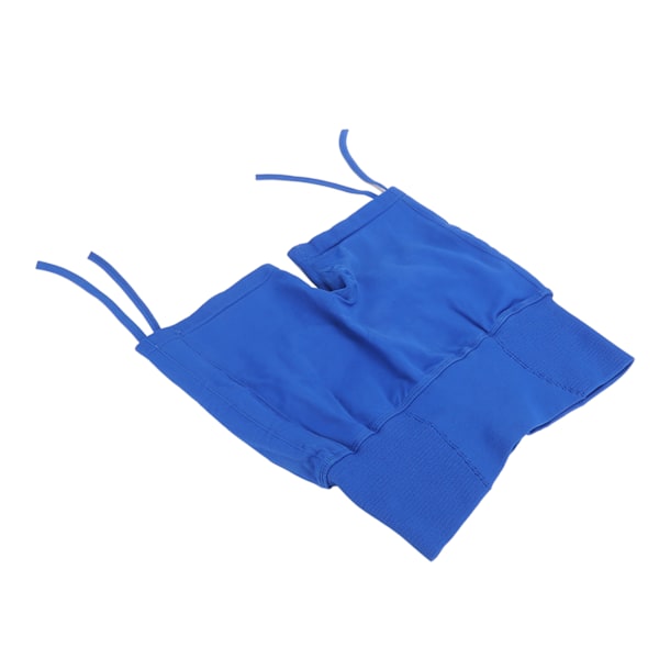 Treningsshorts for kvinner Høyt midje Hofteløftende Svetteabsorberende Slim Fit Elastisk Lady Yoga-shorts med snøring i siden Blå