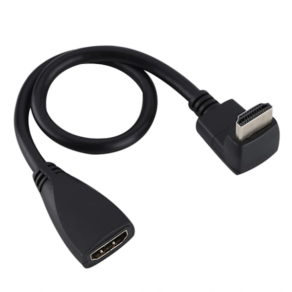 Høykvalitets Full HD1080p HDMI-kabel HDMI hann-til-hun-kabel (90° bøy)