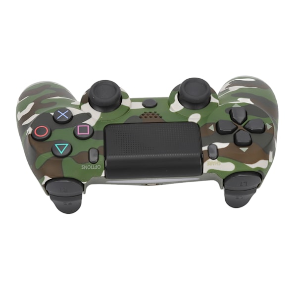 Game Controller Dual Vibration Følsom Trådløs Controller Gamepad til PS4 Slim Pro til PS5 Camouflage Grøn