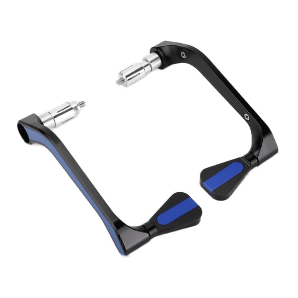 2PCS Motorcykel Styrskydd Aluminiumlegering Modifiering Underhåll Universal för 22mm/0.87in Blå