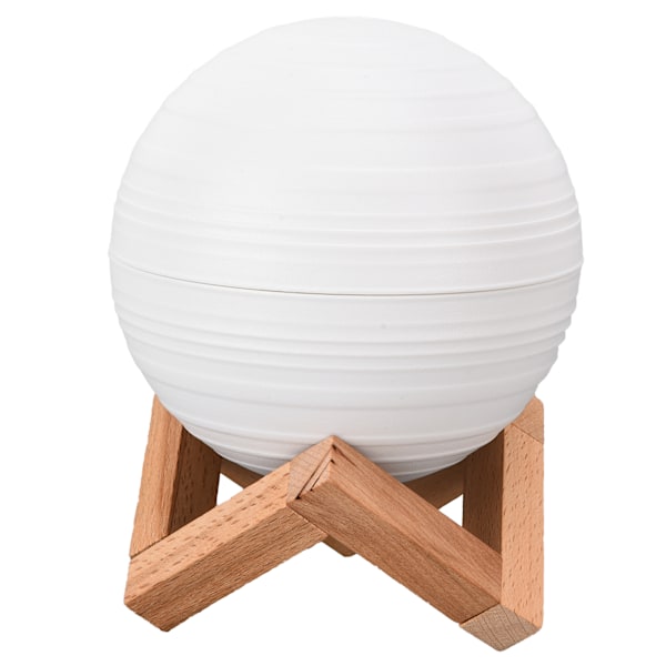 3D-trykt Saturn-lampe LED-luftfukter 300 ml kapasitet USB-lading 3 farger nattlys