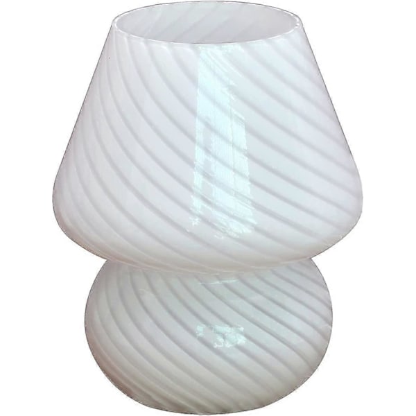 Glas Svampe Sengelampe, Gennemsigtig Bordlampe Moderne Stribet Glas Sengelamper Skrivebord Hvirvel Lys, Til Boligindretning