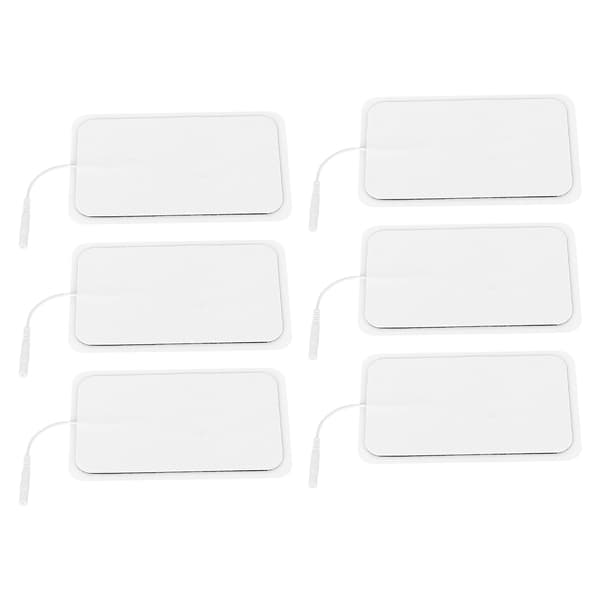 6 stk. Gjenbrukbare Tens Pads Ikke-irriterende Erstatningselektrodepatcher for Elektroterapi