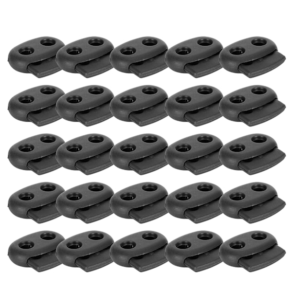300 stk. dobbelthulls fjær snorlåser grise nese form nylon spenne stopper feste