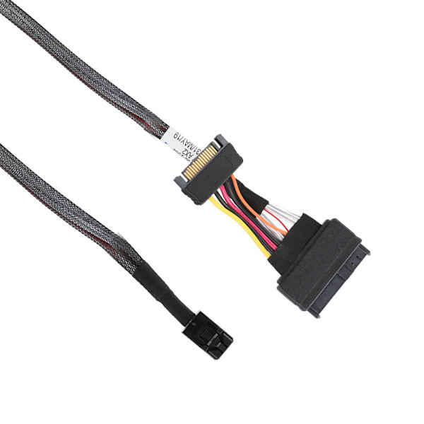 Mini SAS SFF-8643 till SFF-8639 U.2 4CH-anslutningskabel för intel 750 P3700 / PM963 SSD
