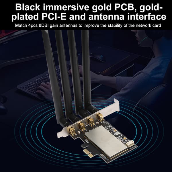 BCM94360CD adapter NGFF til PCI E Konverter Desktop Trådløst Netværkskort Adapterkort
