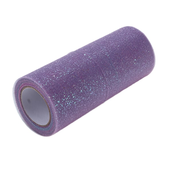 Sateenkaarenvärinen glitter-tulli, pitkä, joustava, hieno, käytännöllinen, laaja sovellus, kimmeltävä tylli häihin, juhliin, tummanpunainen, sininen, violetti