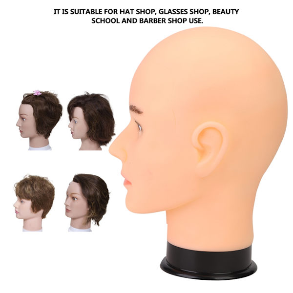 Professionell manlig skyltdocka Head Hat Display Peruk Training Practice Model Head