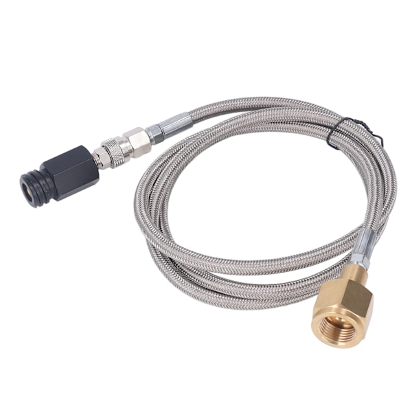 Soda Refill Adapter CO2 Cylinder Cartridge Fill Tank Connector med 60in Slange CGA320 Rustfritt Stål Slange