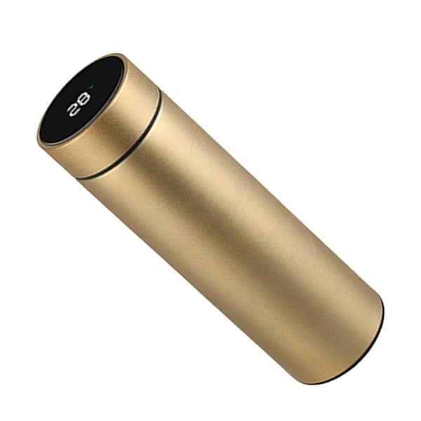 500 ml smart isoleret vandflaske 304 rustfrit stål liner guld temperatur display flaske til daglig