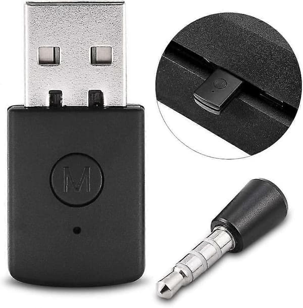 Ps4 Bluetooth-adapter - Mini Usb 4.0 Bluetooth-headsetadapter Mini Trådlös Mikrofon Bluetooth-dongel Usb-adapter För Ps4 Trådlöst Headset