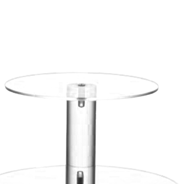 Kagefad Multi Rund Tiers Transparent Akryl Høj Stabilitet Cupcake Tårn til Display Servering Fest 3 Tier