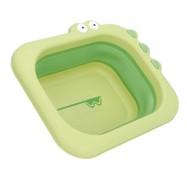 Rengör Skölj Baby Bather Fällbar Multifunktion Bärbar Tvätt Spädbarn Liggande Bather för Pojke Flicka Grön