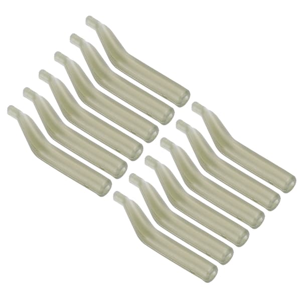 100 stk. 20 mm PE Anti Tangles Line Aim Hook Sleeve Lysegrønn Karpfisketilbehør