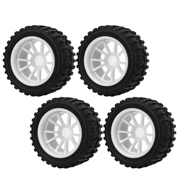 4 st RC-däck 1/10 RC-bil RC-däck RC-tillbehör för HSP 94111 94188 94108 Blanc