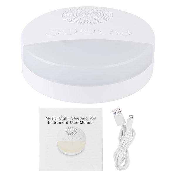 Vitt brusljud sömninstrument bärbar hjälp andningsnattlampa för barn baby USB-laddning