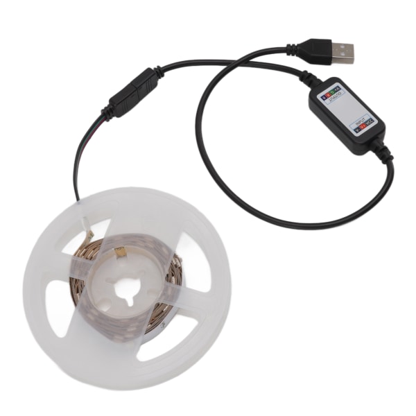LED-båndlysstrimmel med USB Bluetooth APP-styring til værelsesdekorationer 5V 5 m
