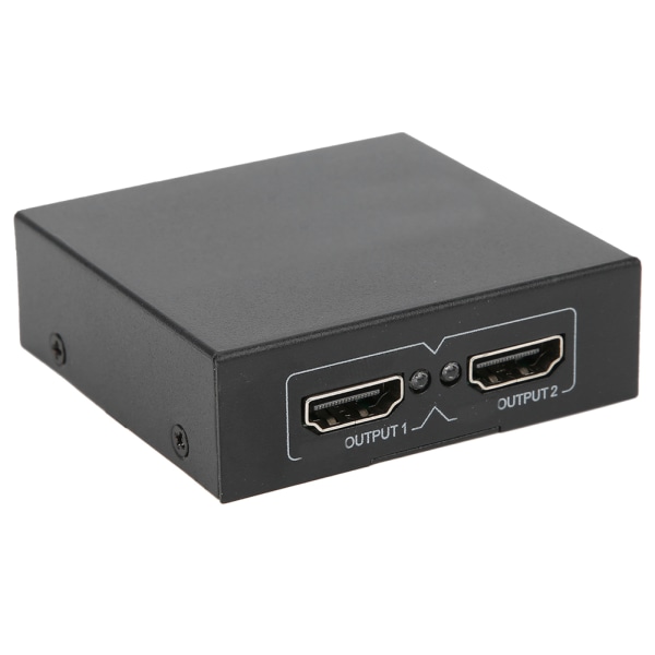HDMI Splitter High Definition Video Switcher 1 In 2 Out 100‑240V Connect Audio ReceivingEU