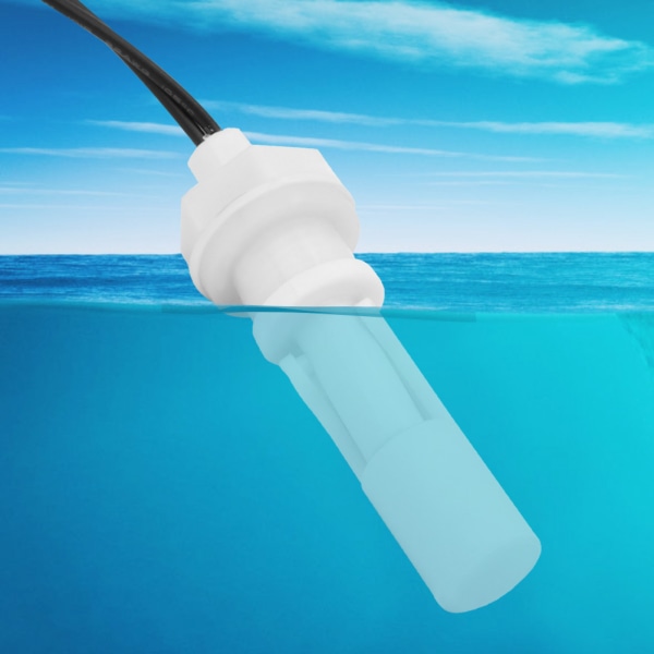 2st vattennivågivare strömbrytare sidomonterad vit PP plast flytande flytströmbrytare 16mm DC0-110V